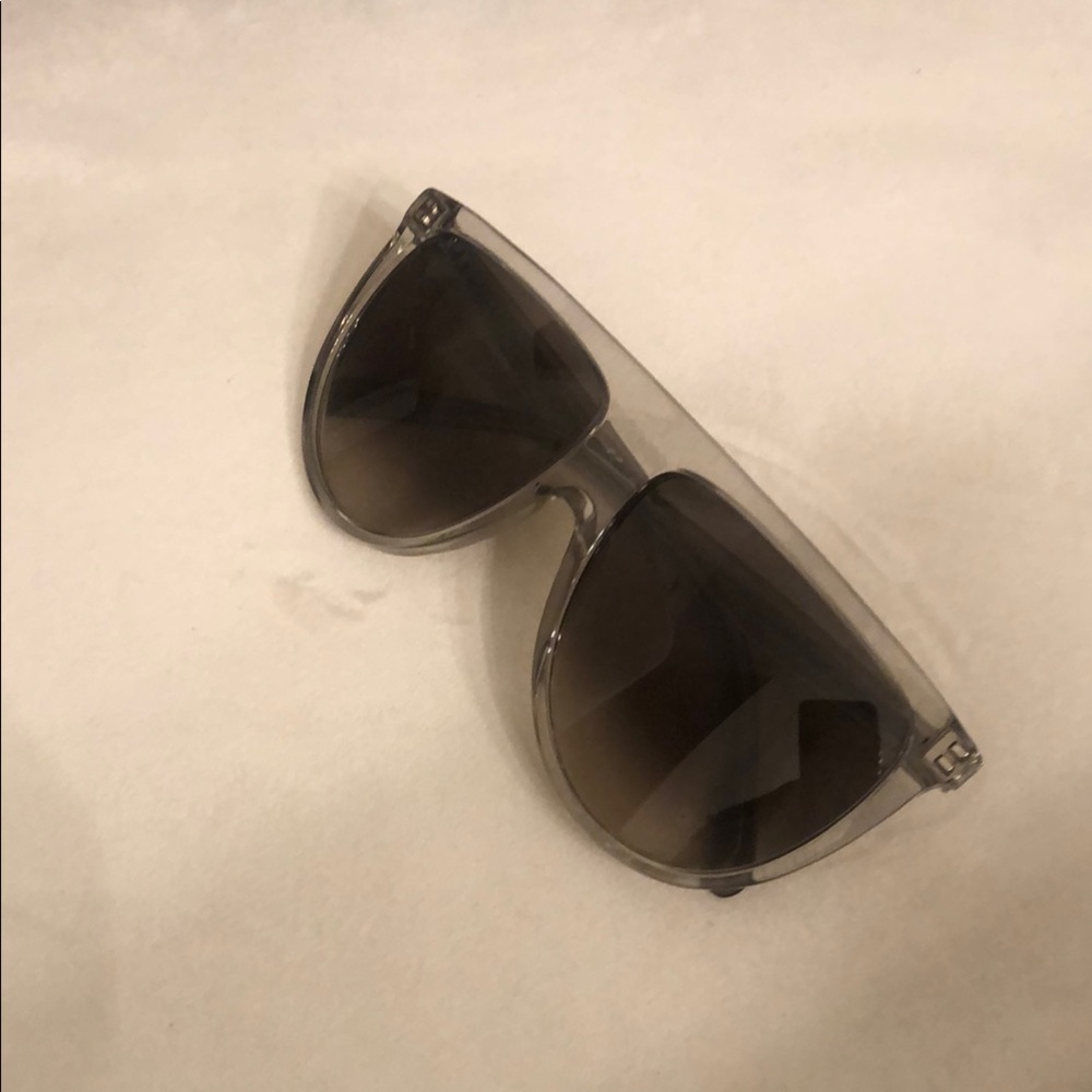 Celine Sunglasses- clear frame with gray gradient lenses